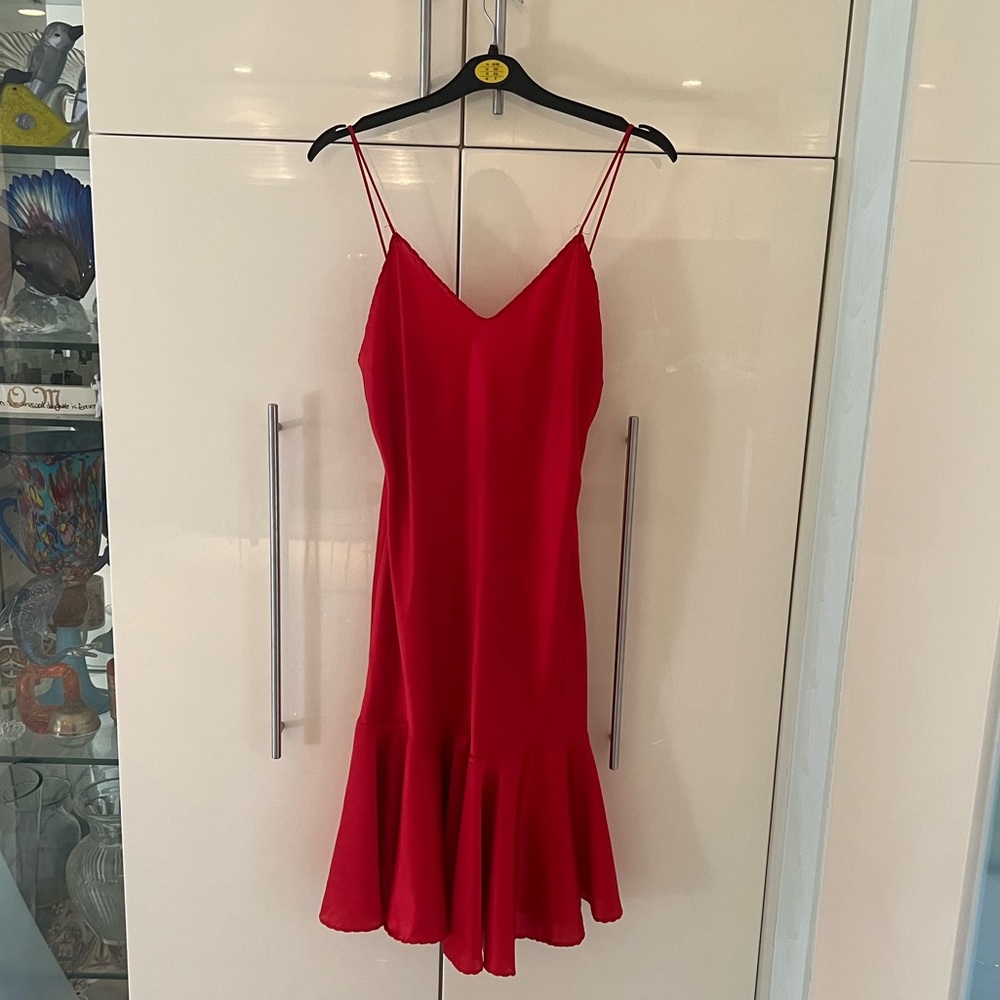 Red Vintage Slip Dress